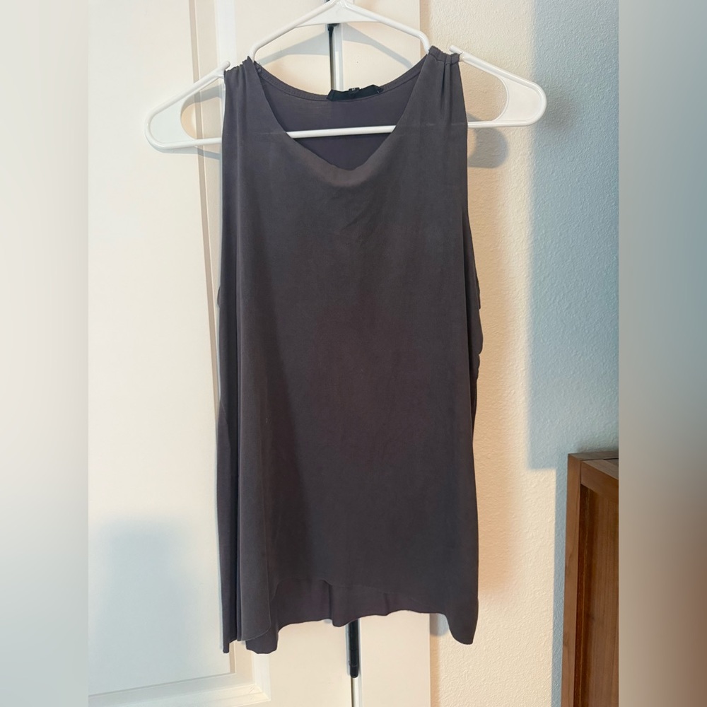 Gray Sleeveless Top